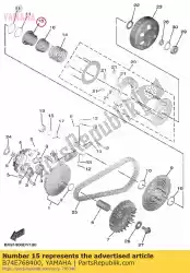 Ici, vous pouvez commander le siège, secondaire sp auprès de Yamaha , avec le numéro de pièce B74E768400: