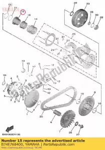 yamaha B74E768400 siège, secondaire sp - La partie au fond