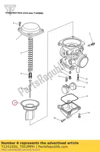 triumph T1241020 piston - Bottom side