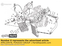 AP8120978, Aprilia, Collecteur / refroidisseur de tuyau d'eau, Nouveau