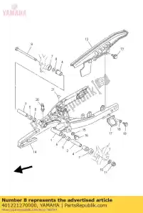 yamaha 401221270000 shim - Bottom side