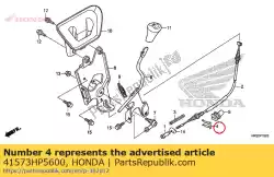 Ici, vous pouvez commander le clip, câble d'embrayage auprès de Honda , avec le numéro de pièce 41573HP5600: