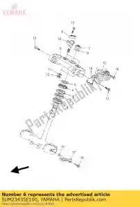 yamaha 5UM23435E100 coroa, alça - Lado inferior