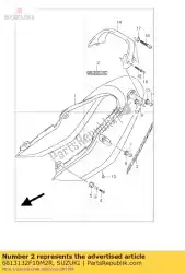 Aqui você pode pedir o emblema, assento tai em Suzuki , com o número da peça 6813132F10M2R: