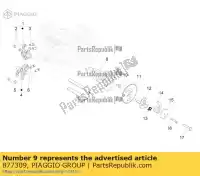 877309, Piaggio Group, Plaque d'arbre à cames aprilia derbi gilera piaggio vespa  atlantic beverly boulevard bv carnaby dna et fly gp granturismo gt gts gtv hexagon gtx lbmm70100 liberty lx lxv mojito mp mp3 nexus oregon rambla rp8m45723, rp8m45724 rp8md3100, rp8md3101 rp8md3102 runner s scarabeo ski, Nouveau