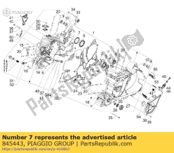 Aprilia 845443, Anello di tenuta 50-68, OEM: Aprilia 845443