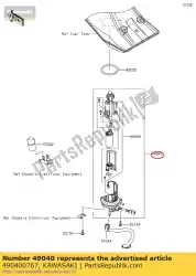 Qui puoi ordinare pompa-carburante klx250shf da Kawasaki , con numero parte 490400767: