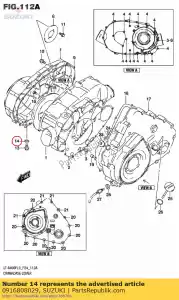 suzuki 0916808029 junta, cabeça cov - Lado inferior