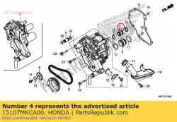 Aquí puede pedir articulación, línea de alimentación (salida) de Honda , con el número de pieza 15107MKCA00: