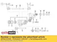 AP0632060, Piaggio Group, Roulement à billes 61804 aprilia classic rs rx etx mx sx eng cc tuono supermotard 125 122, Nouveau