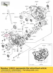 Ici, vous pouvez commander le 01 clapet auprès de Kawasaki , avec le numéro de pièce 120220010: