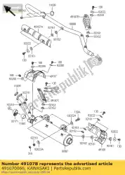 Aquí puede pedir tubo de escape, middl kvf65 de Kawasaki , con el número de pieza 491070066: