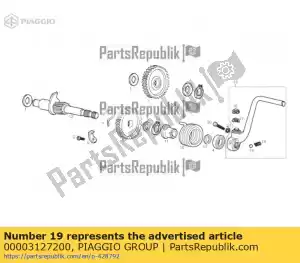 Piaggio Group 00003127200 spring - Bottom side