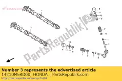 Aquí puede pedir eje de levas comp, ex de Honda , con el número de pieza 14210MERD00: