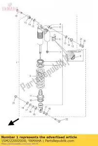 yamaha 1SM222002000 ensemble amortisseur, arrière - La partie au fond