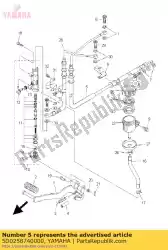 Qui puoi ordinare tubo flessibile, freno da Yamaha , con numero parte 5D0258740000: