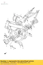 Aqui você pode pedir o quadro, armação em Suzuki , com o número da peça 4110049H21: