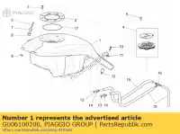 GU06100200, Piaggio Group, Tanque de combustible en blanco moto-guzzi griso griso s e griso v ie 850 1100 1200 2005 2006 2007 2015, Nuevo