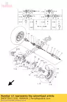 5NDF35011100, Yamaha, steering knuckle a yamaha yfm 350 400 450 2003 2004 2005 2006 2007 2008 2009 2010 2011, New