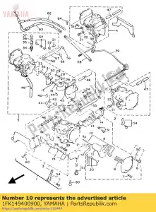 yamaha 1FK149400900 diafragma assy - Onderkant