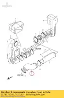 1138631G00, Suzuki, connecteur, clg d suzuki lt a ax kingquad x limited axi axz axpz axpvzv axvz axp 700 450 750 500 44, Nouveau