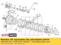 AP0248365, Piaggio Group, Alavanca de arranque aprilia  etx mx rotax 122 rs rx rx sx 125 1994 1995 1996 1997 1998 2004 2005 2006 2008 2009 2010, Novo