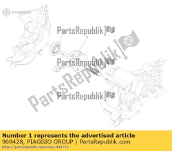 Aprilia 969428, Vilebrequin cpl., OEM: Aprilia 969428