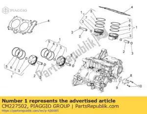 Piaggio Group CM227502 conjunto de pistón 
