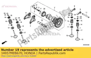 honda 14957MEB670 vulstuk, klepstoter (2.600) - Onderkant