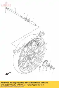 yamaha 5KS251880000 cap - Bottom side