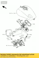 510440010, Kawasaki, buis-assy kawasaki vn classic fi n d a mean streak p drifter r j b vulcan e nomad l tourer  vn1500 1500 vn1600 1600 , Nieuw