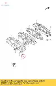 Suzuki 3418905H10 ochraniacz - Dół