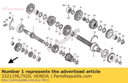 Aqui você pode pedir o nenhuma descrição disponível no momento em Honda , com o número da peça 23211ML7920:
