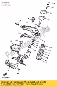 yamaha 4H7234410135 suporte, alça superior - Lado inferior