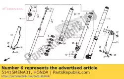 Here you can order the bush, slider from Honda, with part number 51415MENA31:
