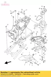 spatbord, voorkant van Yamaha, met onderdeel nummer 5VX21511A0P6, bestel je hier online: