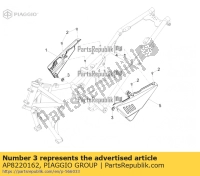 AP8220162, Aprilia, rubberen afstandsstuk, Nieuw