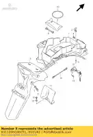 6311206G00291, Suzuki, spatbord, achter rea suzuki dl vstrom  dl1000 v strom 1000 , Nieuw