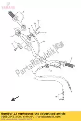 Aquí puede pedir tornillo, cabeza ovalada de Yamaha , con el número de pieza 986800451600: