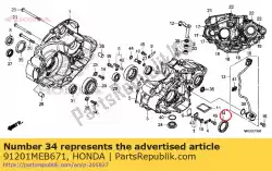 Aqui você pode pedir o selo de óleo, 38x52x7 (arai) em Honda , com o número da peça 91201MEB671: