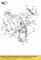 32190032818R, Kawasaki, staffa-motore, fr, rh, f.s zx100 kawasaki zx 1000 2008 2009 2010, Nuovo