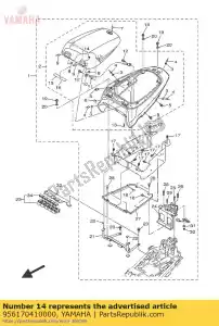 yamaha 956170410000 porca, u (7ly) - Lado inferior