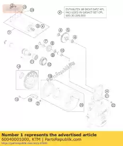 ktm 60040001000 motor e-starter cpl. lc8-e 03 - Lado inferior