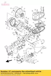 Aquí puede pedir conjunto de abrazadera de manguera de Yamaha , con el número de pieza 904506300200: