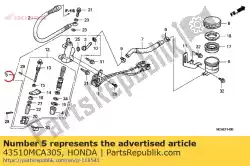 Aqui você pode pedir o subassy, ?? M / c traseiro em Honda , com o número da peça 43510MCA305: