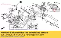 50615MBL610, Honda, ko?nierz, stopie? ni?ej honda nt deauville v cbf  na a s sa n nt650v cbf500 cbf500a cbf600n cbf600na cbf600s cbf600sa cbf1000 cbf1000a cbr1000s1 cbr1000s2 650 600 1000 500 , Nowy