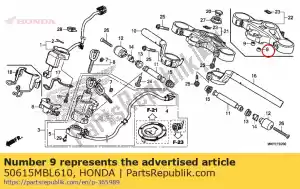 Honda 50615MBL610 colarinho, passo mais baixo - Lado inferior