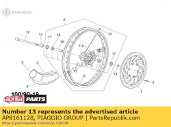 Aprilia AP8161128, Podk?adka dystansowa przedniego ko?a, OEM: Aprilia AP8161128