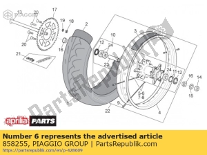 aprilia 858255 falou 216x3,5 - Lado inferior