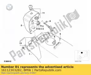 bmw 16112303282 fuel tank prime coated - Bottom side